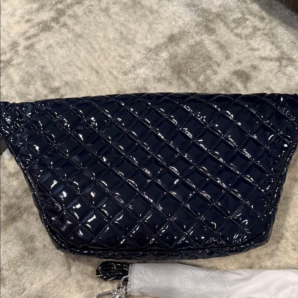 MZ Wallace NWT! Crosby Sling Bag in Navy Lacquer - Picture 5 of 6
